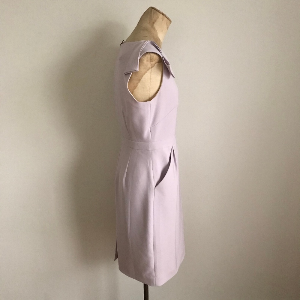 J. Crew Bow-Sleeve Dress in Lilac - Picture 3 of 6